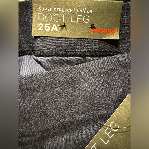 Avenue Super Stretch Boot Leg Pants 26 W - Picture 7 of 9